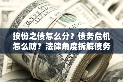 武汉按份之债怎么分？债务危机怎么防？法律角度拆解债务分配与风险自保指南