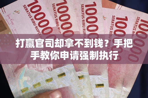 武汉打赢官司却拿不到钱？手把手教你申请强制执行