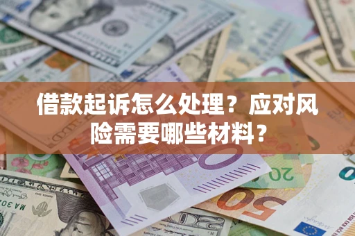 武汉借款起诉怎么处理？应对风险需要哪些材料？