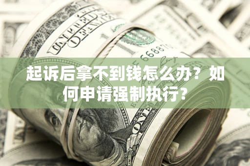 武汉起诉后拿不到钱怎么办？如何申请强制执行？