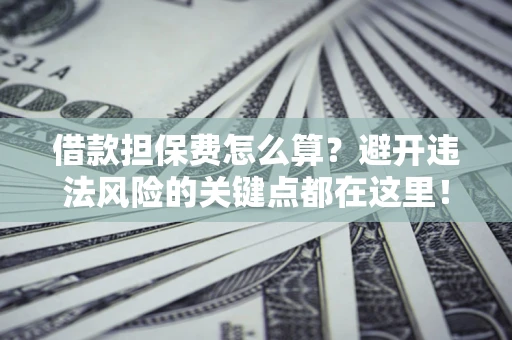 武汉借款担保费怎么算？避开违法风险的关键点都在这里！