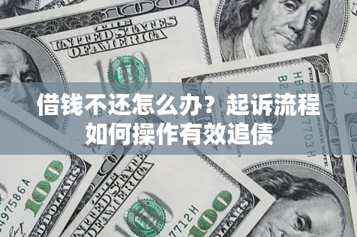 武汉借钱不还怎么办？起诉流程如何操作有效追债
