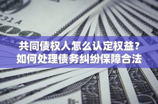 武汉共同债权人怎么认定权益？如何处理债务纠纷保障合法权益？