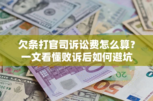 武汉欠条打官司诉讼费怎么算？一文看懂败诉后如何避坑