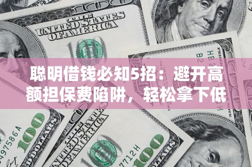 武汉聪明借钱必知5招：避开高额担保费陷阱，轻松拿下低息贷款