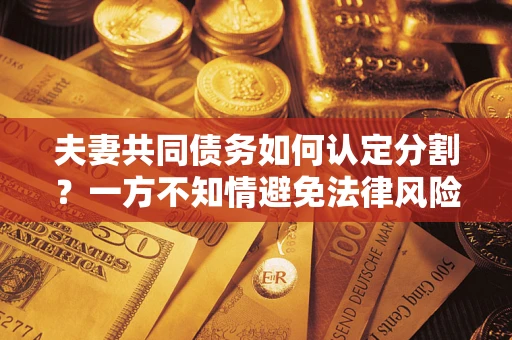 武汉夫妻共同债务如何认定分割？一方不知情避免法律风险必看！